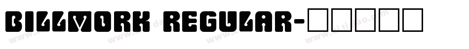 Billmork Regular字体转换